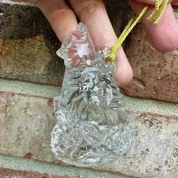 Gorham Crystal Holiday Birds Ornaments, Boxed Set of 3 Made In Germany - Picture 7 of 16